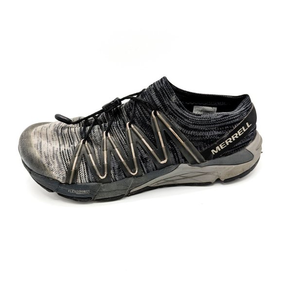 Merrell Shoes - Women's Merrell Bare Access Hyperlock Flex Wool Athletic Shoes Gray Size 7